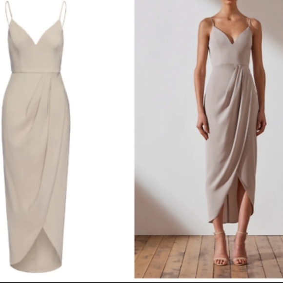 New!Shona Joy cocktail core draped‎ dress